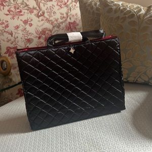 Satin Black Tote